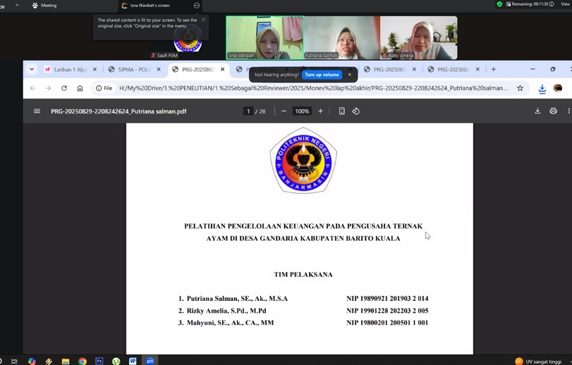 Monev Penelitian & Pengabdian Pendanaan Internal 2025