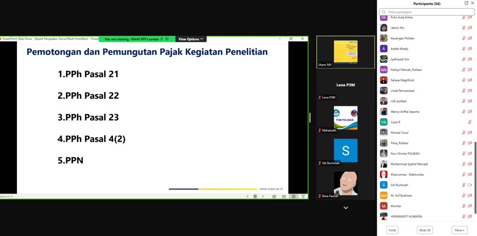 Sosialisasi Pajak Penelitian & Cortex